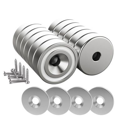 5.5mm schroefgrootte industriële magneet aangepast NeFeB pot magneet met Countersunk Hole Ring