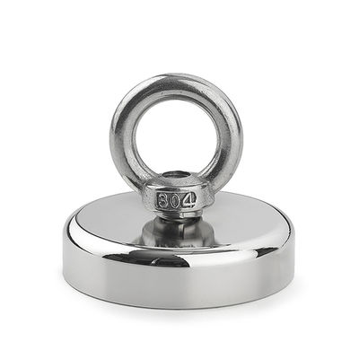 120 kg trekherstel Neodymium vismagneet met precieze tolerantie /-1% en touw oogbout