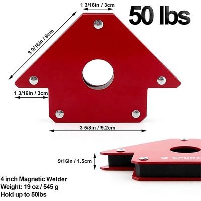 Magneet van ferrietgraad Magnetische pijlhouder voor lascilinder 50lbs Sterkte Sterk