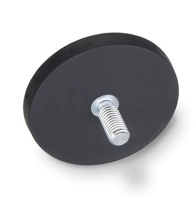 Disc Neodymium Magnet maat M6 M8 Rubber Coated Pot Magnet