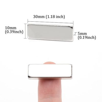 F30x10x5mm Industriële magneet N52N35 Super Sterke rechthoekige staafmagneten voor thuis