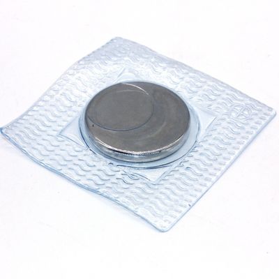 Stalen magneet PVC-materiaal Magneetknop N52 Krachtige ronde zeldzame aardmagneet Neodymiummagneet
