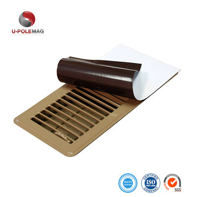Gepersonaliseerde dikke magnetische ventilatie met wit PVC-oppervlak en composiet rubbermagneet
