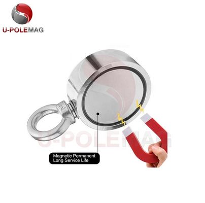 Q235 Ronde staalbeker NdFeB-magneten Vismagnet met 800 kg supersterke trekkracht