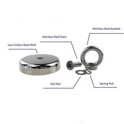 255-lbs trekkracht Ronde Neodymium vismagneet voor rivieren in de industrie