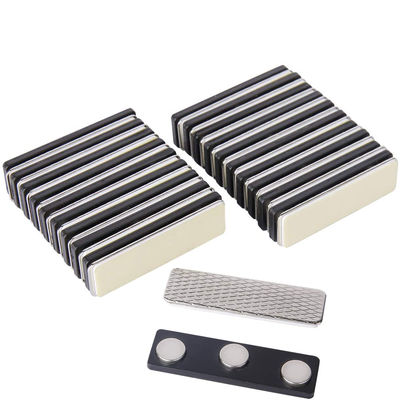 3m zelfklevend backing plastic naam badge tags 12g drie schijven magneten bar magneet