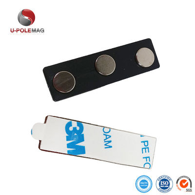 3m zelfklevend backing plastic naam badge tags 12g drie schijven magneten bar magneet