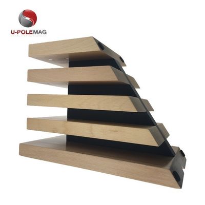 Gepersonaliseerd Logo Duurzaam Hout Keuken Magnetisch Messen blokhouder voor Duurzaam