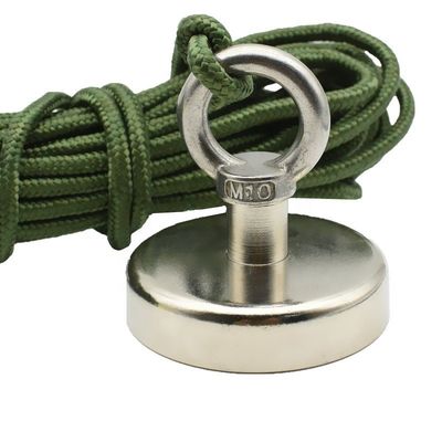 Hoog verdraagbare neodymiummagneet POTN08-75 550 lbs Sterk met schroefgat voor vissen