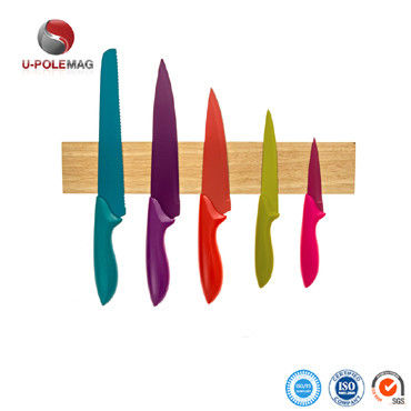 ISO9001 2000 Systeem 16" Duurzaam houten magnetisch mesblok voor georganiseerde keuken