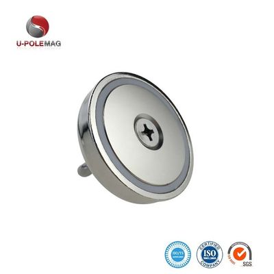 NdFeb Dia 75mm 230KG trekkracht Super Sterk Neodymium Vismagnet met oogvlek