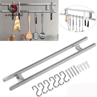 Stevig en duurzaam 18 inch vierkant buizen roestvrij staal magnetisch meshouder met haak