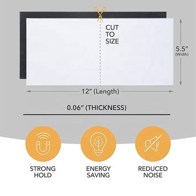 Magnetische ventilatiebedekkingen 5,5&quot; x 12&quot; wit voor vloer- of plafondventilatoren en luchtregisters