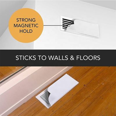 Magnetische ventilatiebedekkingen 5,5&quot; x 12&quot; wit voor vloer- of plafondventilatoren en luchtregisters