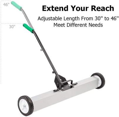 7' 18cm Wielen Handdruk Magnetische Nagelschroeven Veegmachine voor een gemakkelijke en effectieve pick-up
