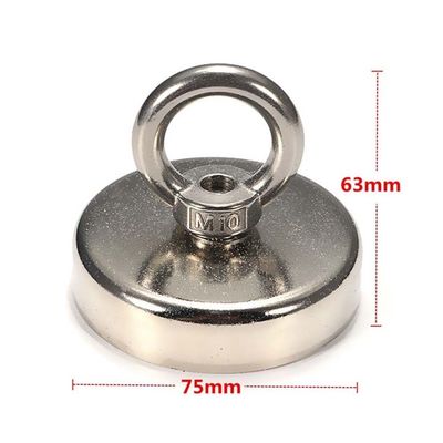 Composit Neodymium Magnet Recovery Detector voor Schatten Jagen Max 500lbs trekkracht