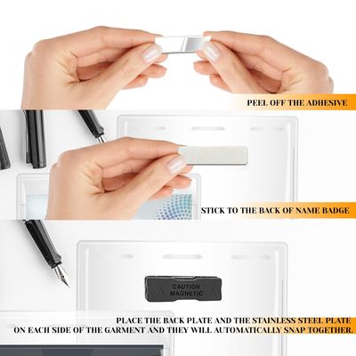 Bloc Magnetische naamplaat Tolerantie ± 1% Plastic naamplaat met magnetische bevestiging