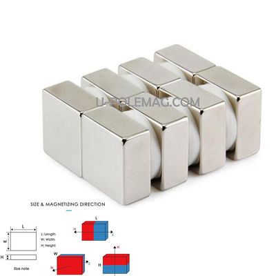 Directe F20x20x10mm N50 N52 rechthoekige neodymimagneet met ISO9001 2000-certificering