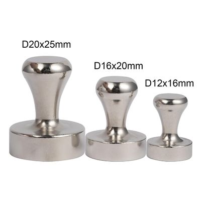 Nickelcoating Neodymium Magnetische stalen drukpen voor kantoor en koelkast