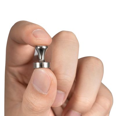 Nickelcoating Neodymium Magnetische stalen drukpen voor kantoor en koelkast