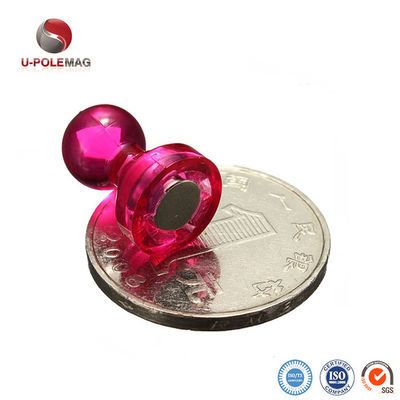 Neodymiummagnet Push Pin Magneten voor koelkast Heavy Duty Molding Processing Service