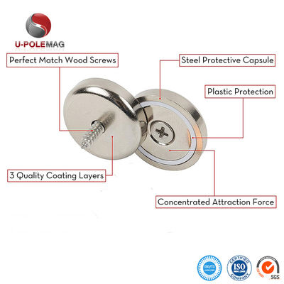 Sterke NdFeB zeldzame aarde tegenzinken Neodymium Cup Pot Magneten met ± 0,01 mm Tolerantie