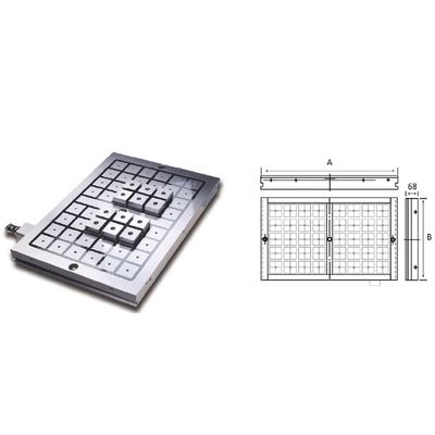 Oppervlaksgreefmachine Elektro Permanente Magnetische Schalen Aanpasbare lengte van 470-1010 mm
