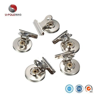 Neodymiummagneten van roestvrij staal Sterke magnetische papieren clips voor wand en whiteboard