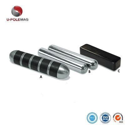 104.91g Permanent Ferrite Koei Magnet Zwart Poederjas Industriële Magnet 3 "X 0,67" X 0.65