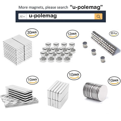 Tolerantie /-0,05 mm Nickel gecoate supersterke N45-neodymiummagneten voor rechthoekige blokken