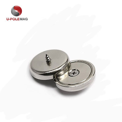HTN04-60x15-8.5mm Neodymium Countersunk Pot Magnet met Ni-Cu-Ni-coating