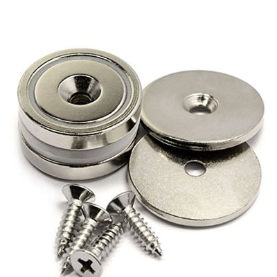 Neodymiummagnet Custom Cup Tool Holder met Countersunk Screw Bolt ISO9001 gecertificeerd