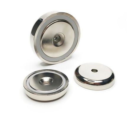 5.5mm schroefgrootte industriële magneet aangepast NeFeB pot magneet met Countersunk Hole Ring
