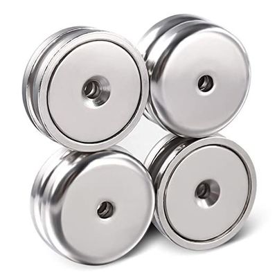Neodymiummagneet N52 Ronde basis met tegenzinken gat ± 0,05 mm Tolerantie Sterke magneet