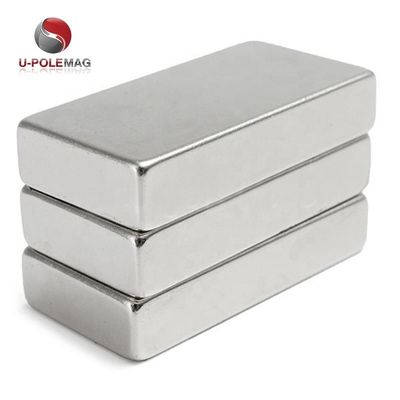 80C-220C Temperatuurbestendige N52 40x20x10 Neodymiummagneet met nikkelcoating