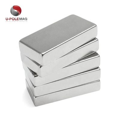 80C-220C Temperatuurbestendige N52 40x20x10 Neodymiummagneet met nikkelcoating
