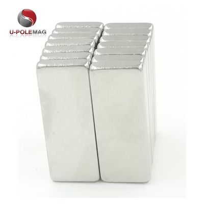 80C-220C Temperatuurbestendige N52 40x20x10 Neodymiummagneet met nikkelcoating