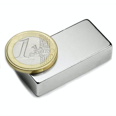 40*20*10mm N52 Neodymium blokmagneet met axiale magnetische richting en ±1% tolerantie