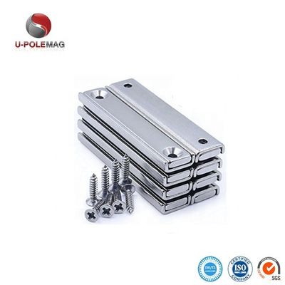 LSCM-60 60x13.5x5mm Ndfeb Neodymium Iron Boron Permanent Magnet met M6 Hole Size