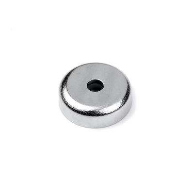 Counterbore Hole NdFeB Pot Magnet D16MM /- 0 Tolerantie Nickel geplatte Ni-Cu-Ni coating