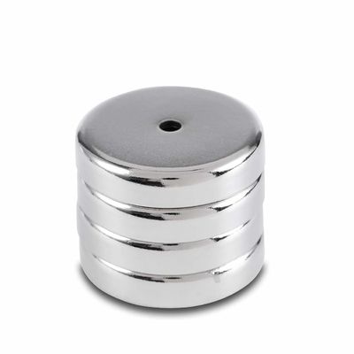 Counterbore Hole NdFeB Pot Magnet D16MM /- 0 Tolerantie Nickel geplatte Ni-Cu-Ni coating