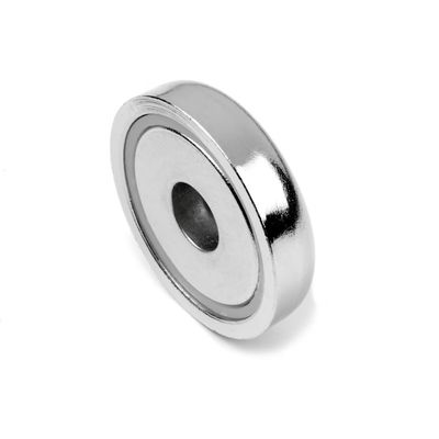 32mm Neodymium Pot Magnet met Countersunk Hole 32kg Pull Capacity 1,26 inch Diameter