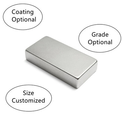 100x50x20 mm Zeldzame aardmagneet met snijdienst Direct NdFeB rechthoekige magneet