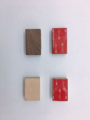 Gepersonaliseerde afneembare magnetische messtaaf voor de keuken in walnoot/kersen/bamboe/rubberhout