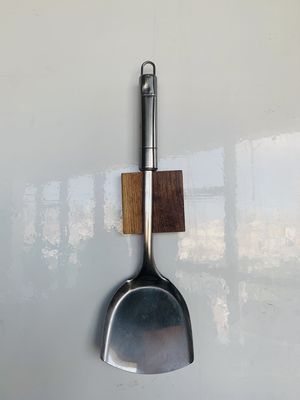 Gepersonaliseerde afneembare magnetische messtaaf voor de keuken in walnoot/kersen/bamboe/rubberhout