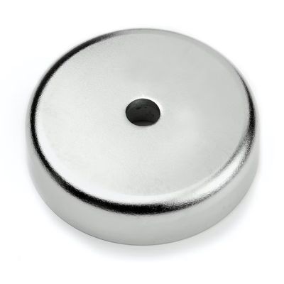35 lb trekvermogen montage-magneten met tegenboorde gaten en pot diameter D 60 mm