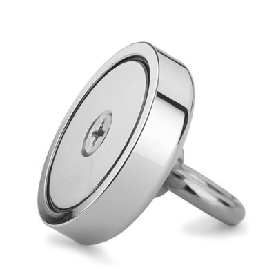 120 kg trekherstel Neodymium vismagneet met precieze tolerantie /-1% en touw oogbout
