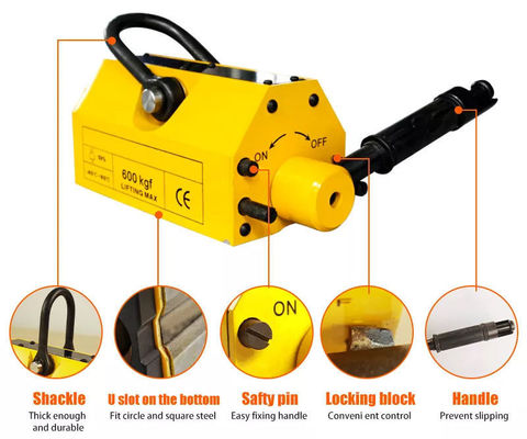 Behoorlijke éénpersoonsoperatie Supermagnetische manhole cover lifter 92X67mm aangepaste kleur