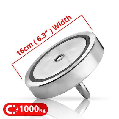 Super sterke vismagneten met een trekkracht van 2200 pond en een Q235 ronde stalen beker
