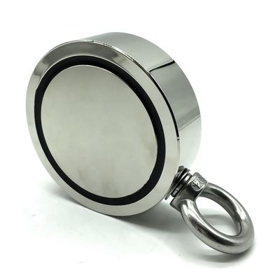 Densiteit Neodymium vismagneet met M8 oogbout en 80 kg trekkracht 48 mm diameter